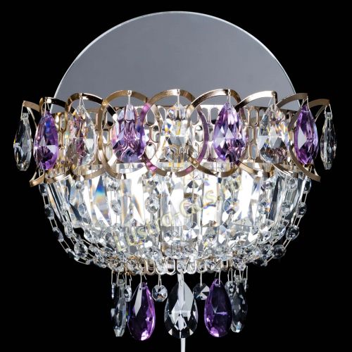 Бра Астра фиолетовая в Саратове Гусь Хрустальный
