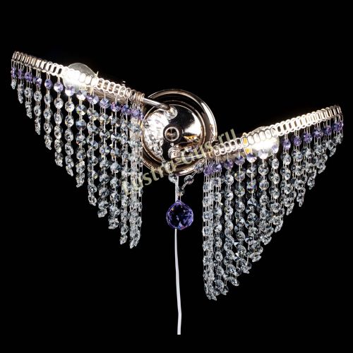 Бра Бутоны №2 фиолетовая в Саратове Гусь Хрустальный