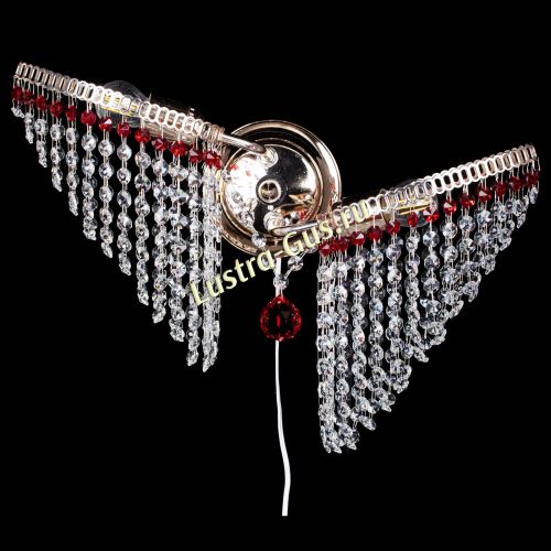 Бра Бутоны №2 красная в Саратове Гусь Хрустальный