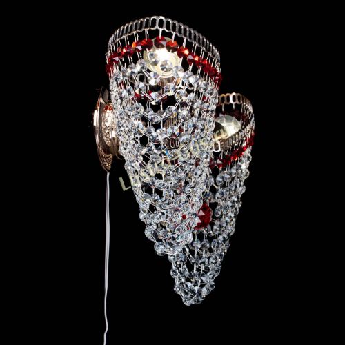 Бра Бутоны №2 красная в Саратове Гусь Хрустальный