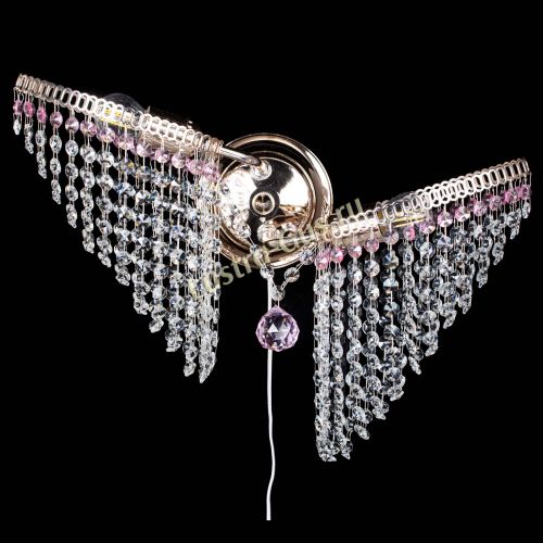 Бра Бутоны №2 розовая в Саратове Гусь Хрустальный