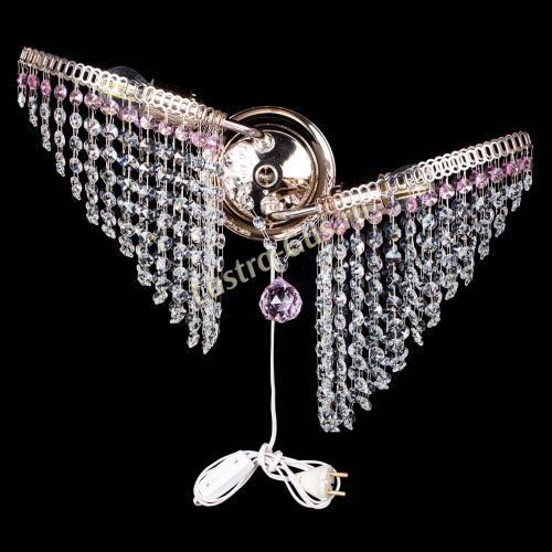 Бра Бутоны №2 розовая в Саратове Гусь Хрустальный