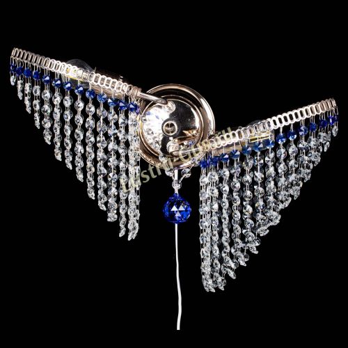 Бра Бутоны №2 синяя в Саратове Гусь Хрустальный