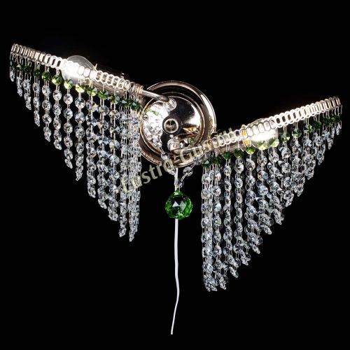 Бра Бутоны №2 зеленая в Саратове Гусь Хрустальный