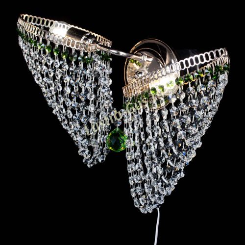 Бра Бутоны №2 зеленая в Саратове Гусь Хрустальный