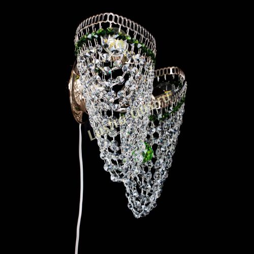 Бра Бутоны №2 зеленая в Саратове Гусь Хрустальный