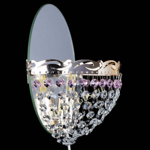 Бра Диана розовая в Саратове Гусь Хрустальный