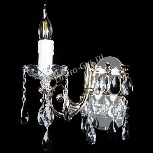 Бра Елизавета №1 мини черная в Саратове Гусь Хрустальный