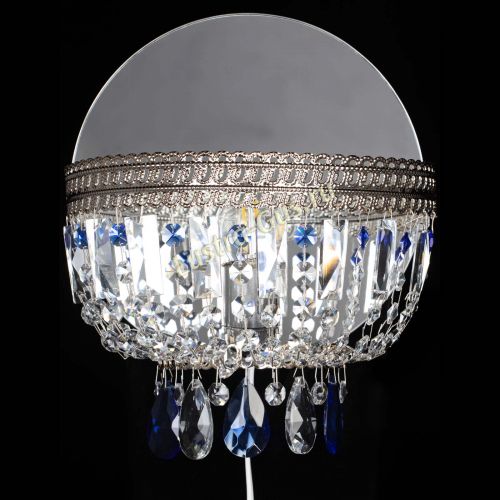 Бра Флоренция журавлик синяя в Саратове Гусь Хрустальный