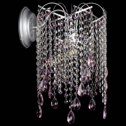 Бра Иволга №4 розовая в Саратове Гусь Хрустальный