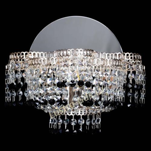 Бра Камелия обтикон Черная в Саратове Гусь Хрустальный