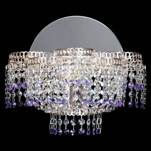 Бра Камелия обтикон Фиолетовая в Саратове Гусь Хрустальный