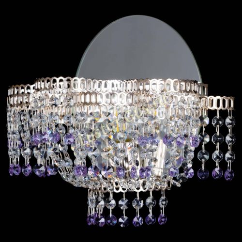 Бра Камелия обтикон Фиолетовая в Саратове Гусь Хрустальный