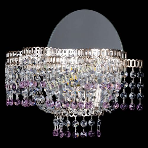 Бра Камелия обтикон Розовая в Саратове Гусь Хрустальный