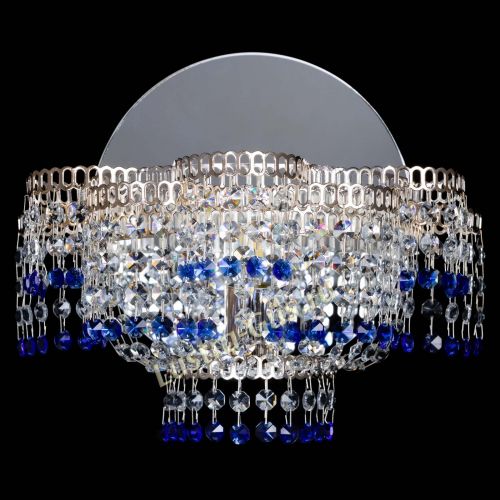 Бра Камелия обтикон Синяя в Саратове Гусь Хрустальный