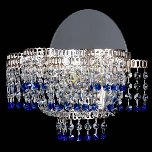 Бра Камелия обтикон Синяя в Саратове Гусь Хрустальный