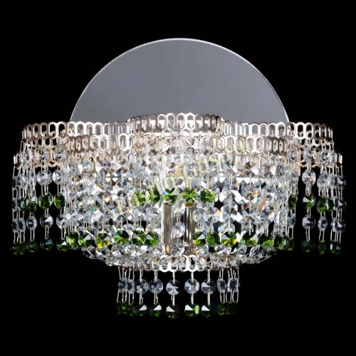 Бра Камелия обтикон Зеленая в Саратове Гусь Хрустальный