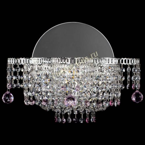 Бра Камелия шар розовая в Саратове Гусь Хрустальный