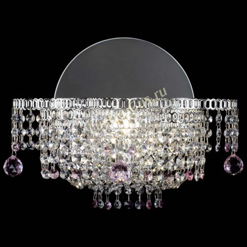 Бра Камелия шар розовая в Саратове Гусь Хрустальный