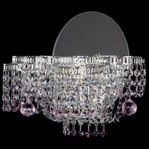 Бра Камелия шар розовая в Саратове Гусь Хрустальный