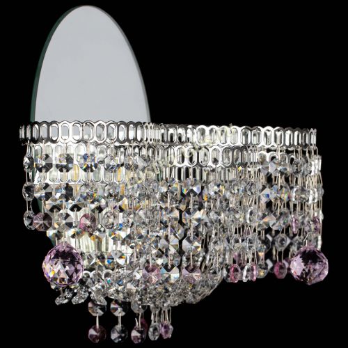 Бра Камелия шар розовая в Саратове Гусь Хрустальный