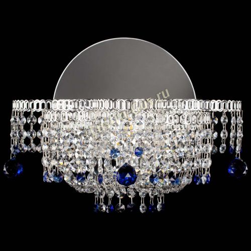 Бра Камелия шар синяя в Саратове Гусь Хрустальный