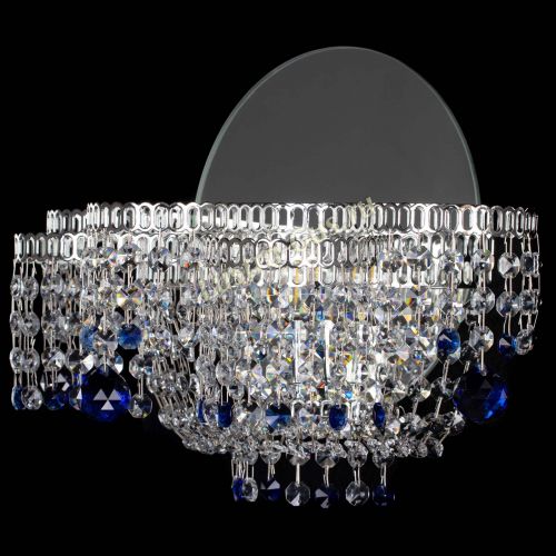 Бра Камелия шар синяя в Саратове Гусь Хрустальный