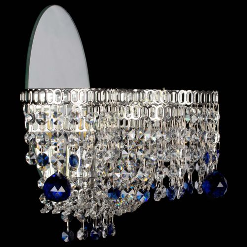 Бра Камелия шар синяя в Саратове Гусь Хрустальный