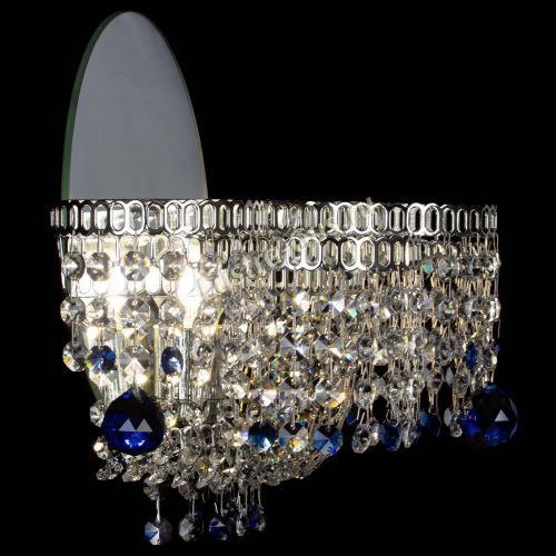 Бра Камелия шар синяя в Саратове Гусь Хрустальный