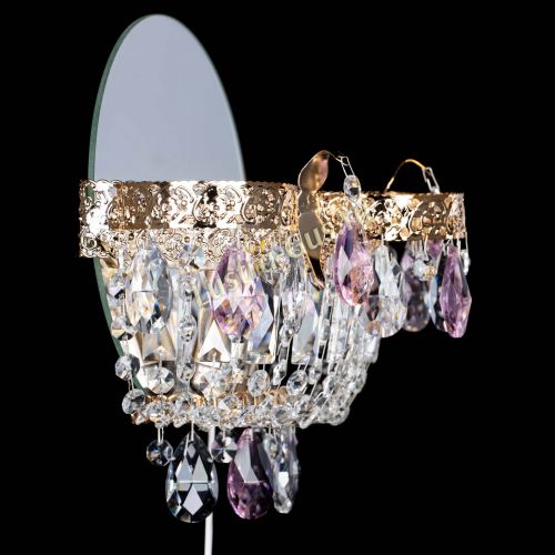 Бра Камея Флора розовая в Саратове Гусь Хрустальный