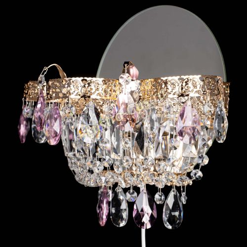 Бра Камея Флора розовая в Саратове Гусь Хрустальный