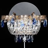 Бра Камея Флора синяя в Саратове