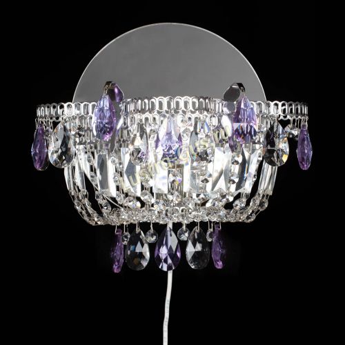 Бра Камея фиолетовая в Саратове Гусь Хрустальный