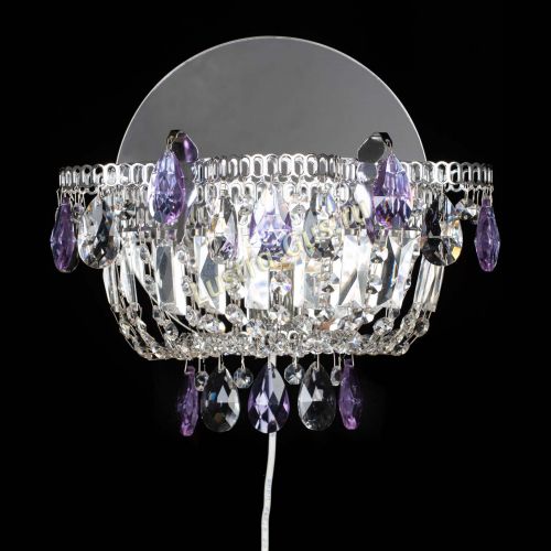 Бра Камея фиолетовая в Саратове Гусь Хрустальный