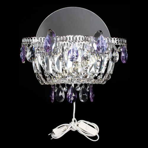 Бра Камея фиолетовая в Саратове Гусь Хрустальный