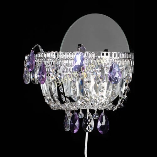 Бра Камея фиолетовая в Саратове Гусь Хрустальный