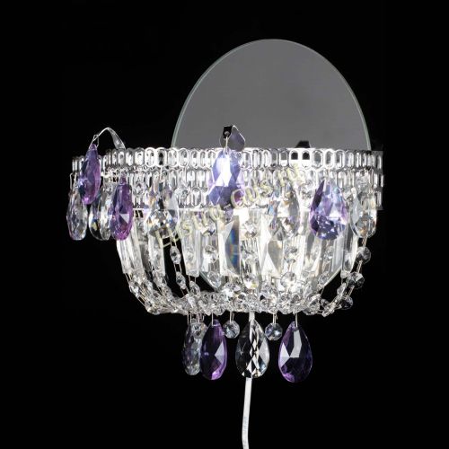 Бра Камея фиолетовая в Саратове Гусь Хрустальный