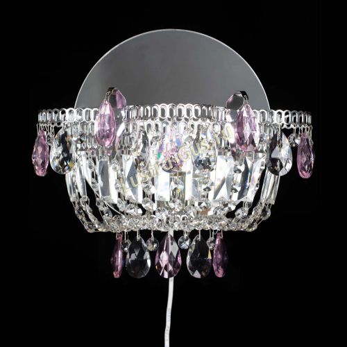 Бра Камея розовая в Саратове Гусь Хрустальный