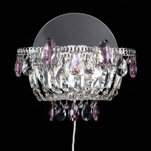 Бра Камея розовая в Саратове Гусь Хрустальный