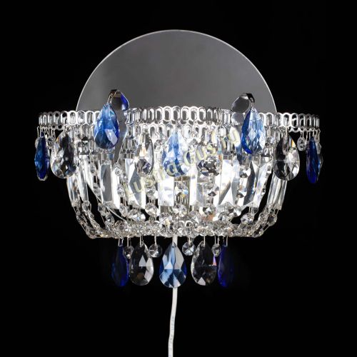 Бра Камея синяя в Саратове Гусь Хрустальный