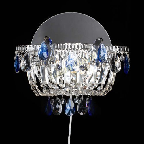 Бра Камея синяя в Саратове Гусь Хрустальный