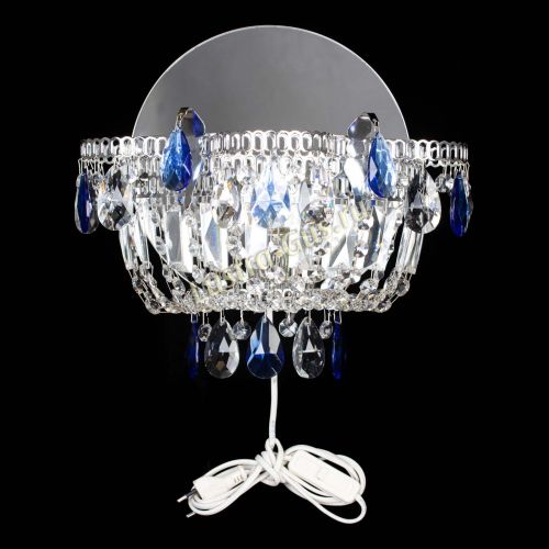 Бра Камея синяя в Саратове Гусь Хрустальный