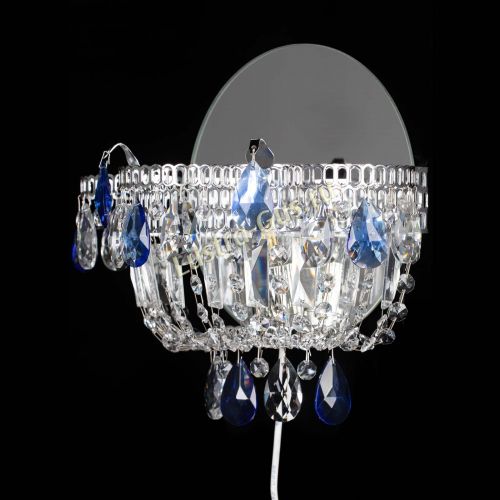 Бра Камея синяя в Саратове Гусь Хрустальный