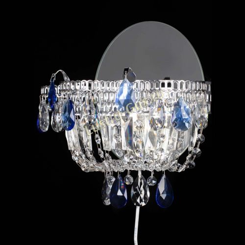 Бра Камея синяя в Саратове Гусь Хрустальный