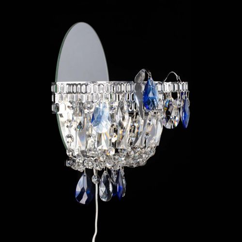 Бра Камея синяя в Саратове Гусь Хрустальный