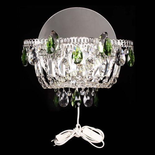 Бра Камея зеленая в Саратове Гусь Хрустальный