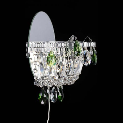 Бра Камея зеленая в Саратове Гусь Хрустальный