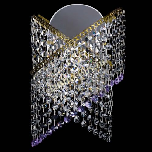 Бра Космея №1 фиолетовая под бронзу в Саратове Гусь Хрустальный