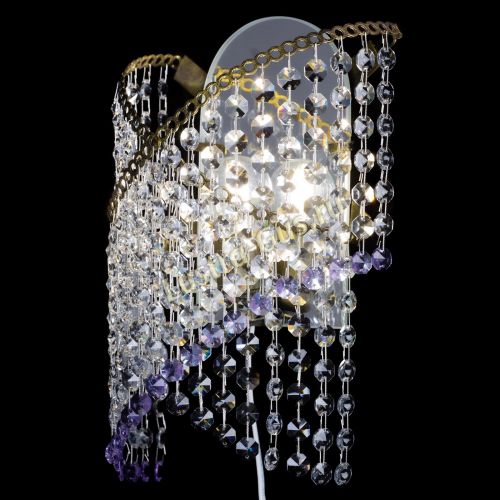 Бра Космея №1 фиолетовая под бронзу в Саратове Гусь Хрустальный