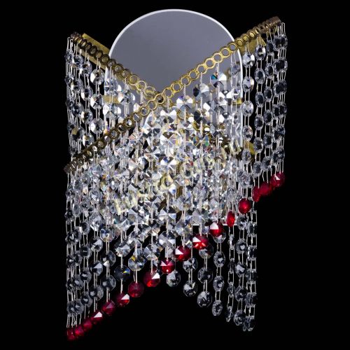 Бра Космея №1 красная под бронзу в Саратове Гусь Хрустальный